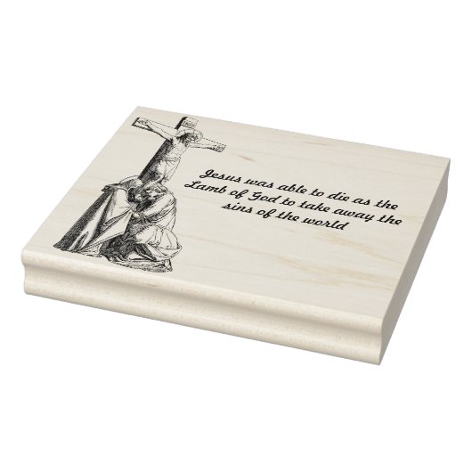 Jezus Christus kruist Lamb van God Citaat Rubberstempel (Stempel)