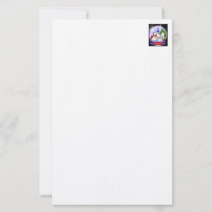 Jezus Christus Lam Gods is verrezen met het briefp Briefpapier