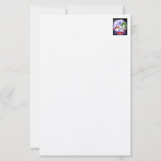 Jezus Christus Lam Gods is verrezen met het briefp Briefpapier (Voorkant)