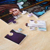 Jezus Christus Lamb Design Glass Art Destiny Legpuzzel (Zijkant)