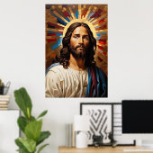 Jezus Christus - Licht van het Geloof Poster (Thuiskantoor)