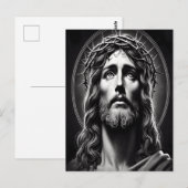 Jezus Christus' liefdevolle ogen Briefkaart (Voorkant / Achterkant)