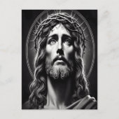 Jezus Christus' liefdevolle ogen Briefkaart (Voorkant)