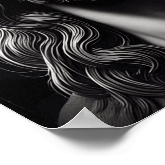 Jezus Christus' liefdevolle ogen Poster (Hoek)