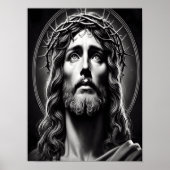 Jezus Christus' liefdevolle ogen Poster (Voorkant)
