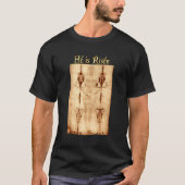 Jezus Christus Lijkwade van Turijn Paasopstanding  T-shirt (Voorkant)