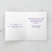 Jezus Christus Lives Paaskaart Feestdagen Kaart (Binnen)