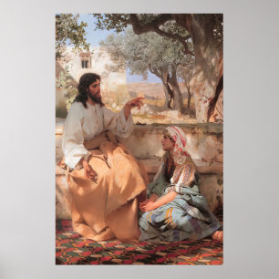 Jezus Christus Martha en Mary B Poster