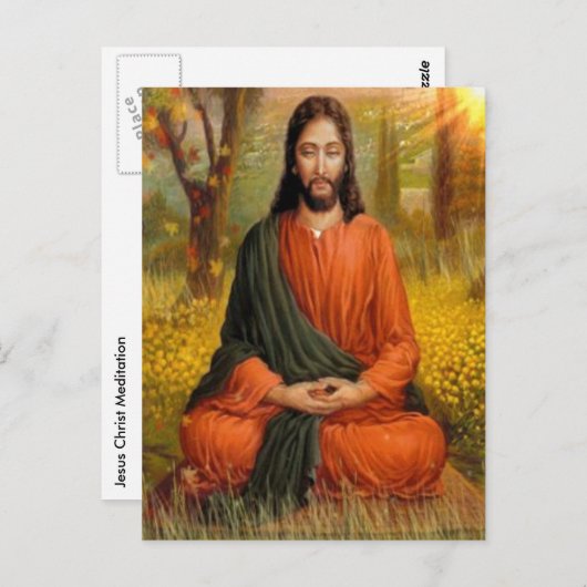 Jezus Christus Meditatie Briefkaart (Voorkant / Achterkant)