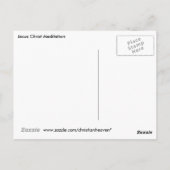 Jezus Christus Meditatie Briefkaart (Achterkant)