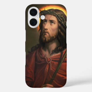 Jezus Christus met de doornenkroon iPhone 16 Hoesje