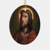 Jezus Christus met de doornenkroon Keramisch Ornament (Rechts)