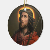 Jezus Christus met de doornenkroon Keramisch Ornament (Links)