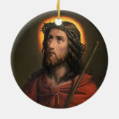 Jezus Christus met de doornenkroon Keramisch Ornament (Achterkant)