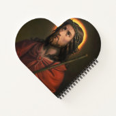 Jezus Christus met de doornenkroon Notitieboek (Achterkant)