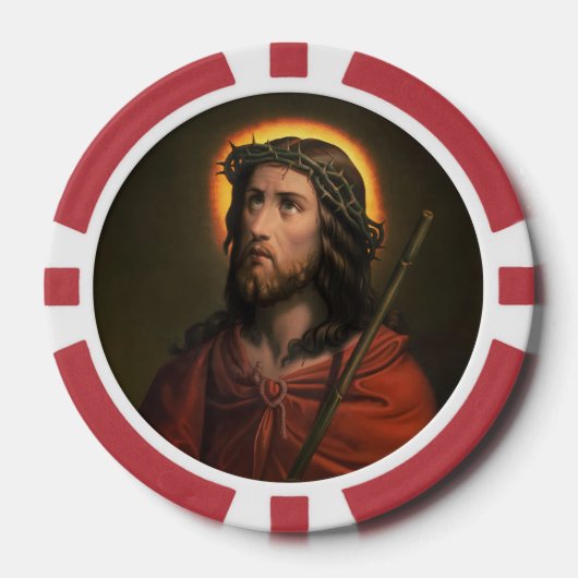 Jezus Christus met de doornenkroon Poker Chips (Voorkant)