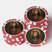 Jezus Christus met de doornenkroon Poker Chips (Opstapeling)