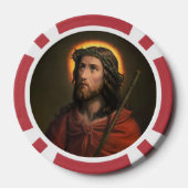 Jezus Christus met de doornenkroon Poker Chips (Achterkant)