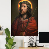 Jezus Christus met de doornenkroon Poster (Thuiskantoor)