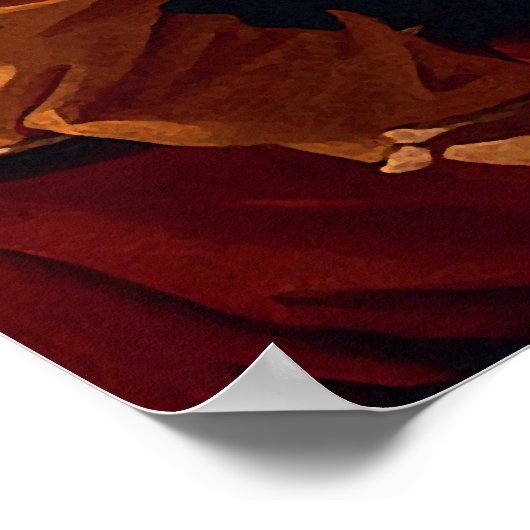 Jezus Christus met de Kroon van Thorns Poster (Hoek)