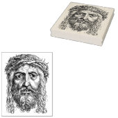 Jezus Christus met doornenkroon Rubberstempel (Gestempeld)