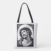 Jezus Christus met , doornkroonreligie Tote Bag (Achterkant)