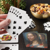 Jezus Christus met een gouden halo Pokerkaarten (Insitu)