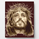 Jezus Christus met een Kroon van Thorns Fotoplaat (Voorkant)