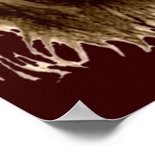 Jezus Christus met een Kroon van Thorns Poster (Hoek)