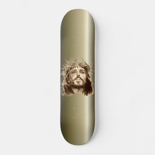 Jezus Christus met een Kroon van Thorns Skateboard (Voorkant)