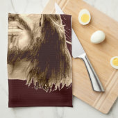 Jezus Christus met een Kroon van Thorns Theedoek (Quarter Fold)