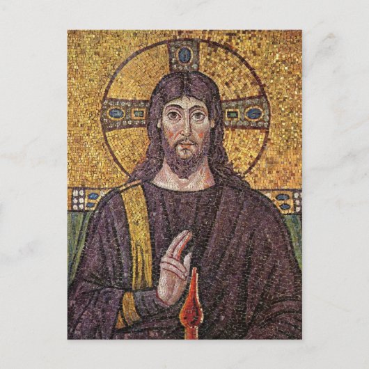 Jezus Christus met Heilige Geest Vlammozaïek Briefkaart (Voorkant)