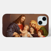 Jezus Christus met Kinderen Premium Kunstwerk Case-Mate iPhone Case (Achterkant (horizontaal))