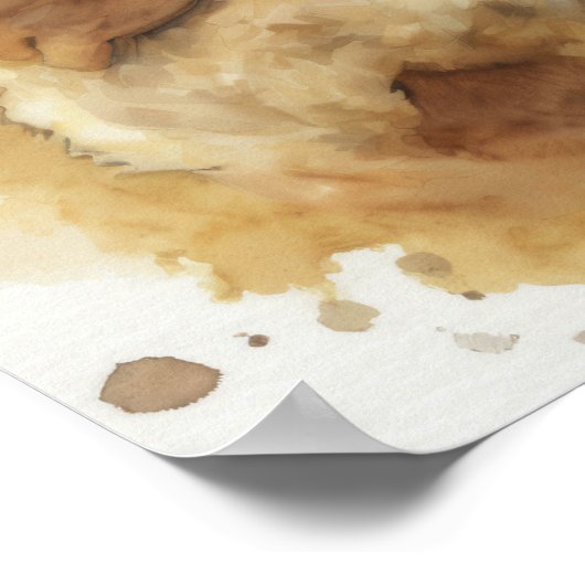 Jezus Christus met Lam Poster (Hoek)