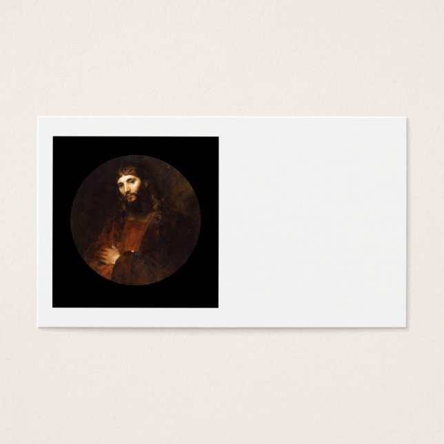 Jezus Christus met wapenstokken Visitekaartjes (Voorkant)
