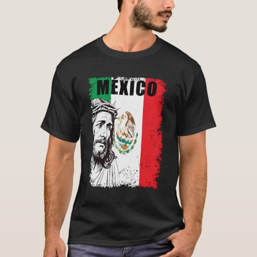 Jezus Christus Mexico Katholiek T-shirt (Voorkant)