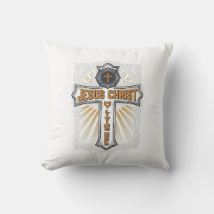 Jezus Christus Mijn Levende Hoop Vintage Kruis Kussen
