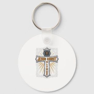 Jezus Christus Mijn Levende Hoop Vintage Kruis Sleutelhanger