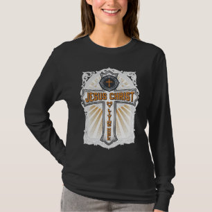 Jezus Christus Mijn Levende Hoop Vintage Kruis T-shirt