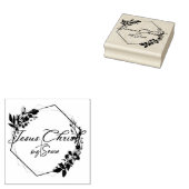 Jezus Christus Mijn redder, Fram, Foliage | Rubberstempel (Gestempeld)