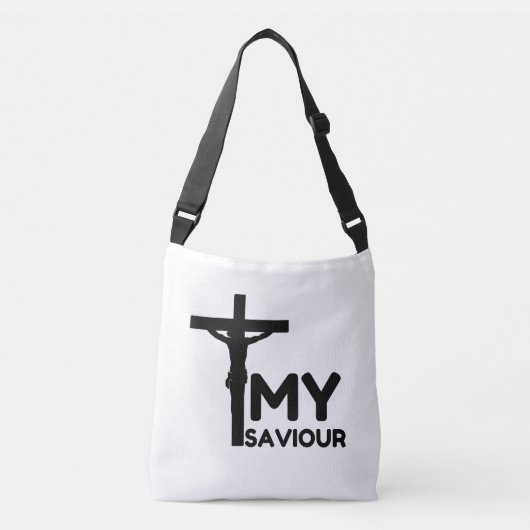 JEZUS CHRISTUS MIJN VERLOSSER CROSSBODY TAS (Voorkant)