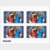 Jezus Christus Moeder Mary Glas in lood Stickers (Vel)