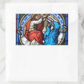 Jezus Christus Moeder Mary Glas in lood Stickers (Tas)