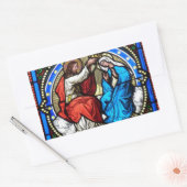 Jezus Christus Moeder Mary Glas in lood Stickers (Envelop)