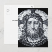 Jezus Christus, mozaïek, Heilige Kerk/Compassie Ku Briefkaart (Voorkant / Achterkant)