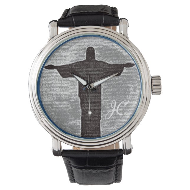 Jezus Christus naam initiaal Horloge (Voorkant)