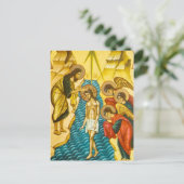 Jezus Christus neemt baptisme Russische icoon Briefkaart (Staand voorkant)