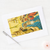 Jezus Christus neemt baptisme Russische icoon Rechthoekige Sticker (Envelop)