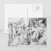 Jezus Christus onder de doktoren Briefkaart (Voorkant / Achterkant)