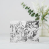 Jezus Christus onder de doktoren Briefkaart (Staand voorkant)